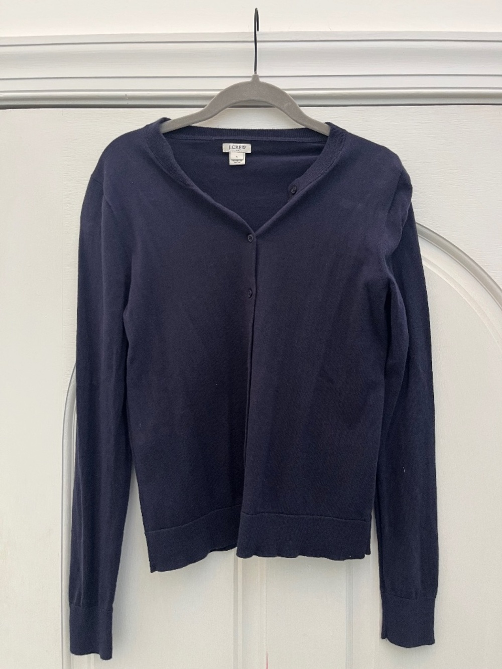 J Crew Navy Cotton Cardigan (s)